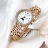  Shop Authentic Emporio Armani Rosa Mother of Pearl Dial Rose Gold Steel Strap Watch For Women - AR11462 - Luxxuri