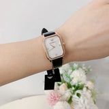  Shop Authentic Emporio Armani Gianni T Bar Quartz Mother of Pearl Dial Blue Leather Strap Watch For Women - AR11466 - Luxxuri