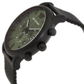  Shop Authentic Emporio Armani Luigi Chronograph Green Dial Black Mesh Bracelet Watch For Men - AR11470 - Luxxuri