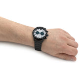 Shop Authentic Emporio Armani Mario Chronograph White Dial Black Steel Strap Watch For Men - AR11471 - Luxxuri
