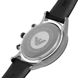  Shop Authentic Emporio Armani Renato Chronograph Silver Dial Black Leather Strap Watch for Men - AR11473 - Luxxuri