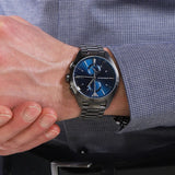  Shop Authentic Emporio Armani Chronograph Quartz Blue Dial Grey Steel Strap Watch For Men - AR11481 - Luxxuri