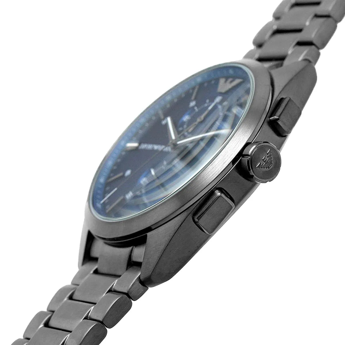  Shop Authentic Emporio Armani Chronograph Quartz Blue Dial Grey Steel Strap Watch For Men - AR11481 - Luxxuri
