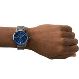  Shop Authentic Emporio Armani Chronograph Quartz Blue Dial Grey Steel Strap Watch For Men - AR11481 - Luxxuri