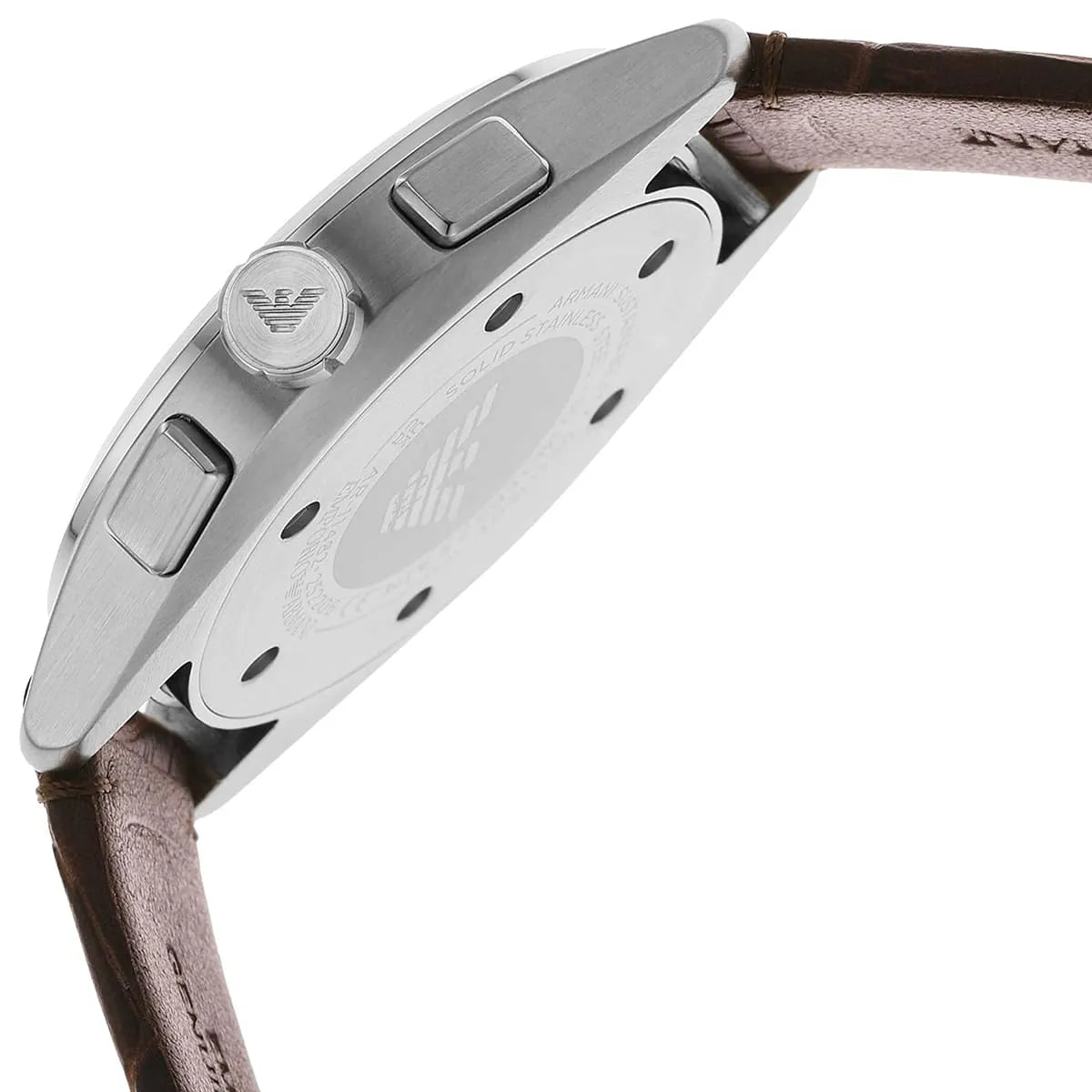  Shop Authentic Emporio Armani Claudio Chronograph Brown Dial Brown Leather Strap Watch For Men - AR11482 - Luxxuri