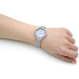  Shop Authentic Emporio Armani Cleo Crystals Mother Of Pearl Dial Silver Steel Strap Watch For Women - AR11484 - Luxxuri