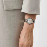  Shop Authentic Emporio Armani Cleo Crystals Mother Of Pearl Dial Silver Steel Strap Watch For Women - AR11484 - Luxxuri