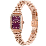  Shop Authentic Emporio Armani Two Hand Diamonds Burgundy Dial Rose Gold Steel Strap Watch For Women - AR11488 - Luxxuri