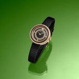 Shop Authentic Emporio Armani Rosa Two Hand Black Dial Black Leather Strap Watch For Women - AR11493 - Luxxuri