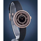  Shop Authentic Emporio Armani Rosa Two Hand Black Dial Black Leather Strap Watch For Women - AR11493 - Luxxuri