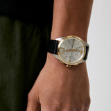  Shop Authentic Emporio Armani Claudio Chronograph Silver Dial Black Leather Strap Watch For Men - AR11498 - Luxxuri