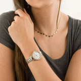  Shop Authentic Emporio Armani Cleo Mother of Pearl Dial Two Tone Steel Strap Watch For Women - AR11499 - Luxxuri