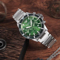  Shop Authentic Emporio Armani Diver Chronograph Green Dial Silver Steel Strap Watch For Men - AR11500 - Luxxuri
