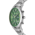  Shop Authentic Emporio Armani Renato Chronograph Green Dial Silver Steel Strap Watch For Men - AR11507 - Luxxuri