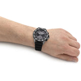  Shop Authentic Emporio Armani Diver Chronograph Black Dial Black Silicon Strap Watch For Men - AR11515 - Luxxuri