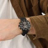  Shop Authentic Emporio Armani Diver Chronograph Black Dial Black Silicon Strap Watch For Men - AR11515 - Luxxuri