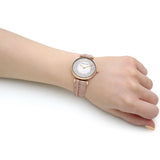  Shop Authentic Emporio Armani Gianni T Bar Crystals Silver Dial Brown Leather Strap Watch For Women - AR11518 - Luxxuri