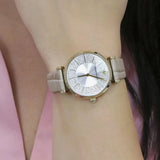  Shop Authentic Emporio Armani Gianni T Bar Crystals Silver Dial Brown Leather Strap Watch For Women - AR11518 - Luxxuri