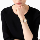  Shop Authentic Emporio Armani Gianni T Bar Crystals Silver Dial Brown Leather Strap Watch For Women - AR11518 - Luxxuri
