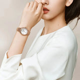  Shop Authentic Emporio Armani Aira Three Hand Mother of Pearl Dial Rose Gold Steel Strap Watch For Women - AR11523 - Luxxuri