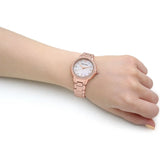  Shop Authentic Emporio Armani Aira Three Hand Mother of Pearl Dial Rose Gold Steel Strap Watch For Women - AR11523 - Luxxuri