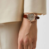  Shop Authentic Emporio Armani Mia Quartz Silver Dial Brown Leather Strap Watch For Women - AR11525 - Luxxuri