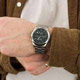  Shop Authentic Emporio Armani Paolo Chronograph Green Dial Silver Steel Strap Watch For Men - AR11529 - Luxxuri