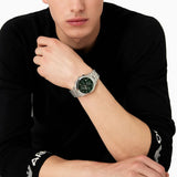  Shop Authentic Emporio Armani Paolo Chronograph Green Dial Silver Steel Strap Watch For Men - AR11529 - Luxxuri