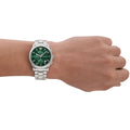  Shop Authentic Emporio Armani Chronograph Green Dial Silver Steel Strap Watch For Men - AR11480 - Luxxuri