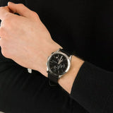  Shop Authentic Emporio Armani Paolo Chronograph Black Dial Black Leather Strap Watch For Men - AR11530 - Luxxuri