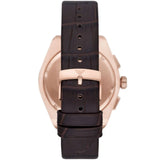  Shop Authentic Emporio Armani Federico Chronograph Blue Dial Brown Leather Strap Watch For Men - AR11563 - Luxxuri