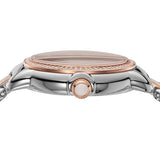  Shop Authentic Emporio Armani Three Hand Quartz Mother of Pearl Dial Two Tone Steel Strap Watch For Women - AR11569 - Luxxuri