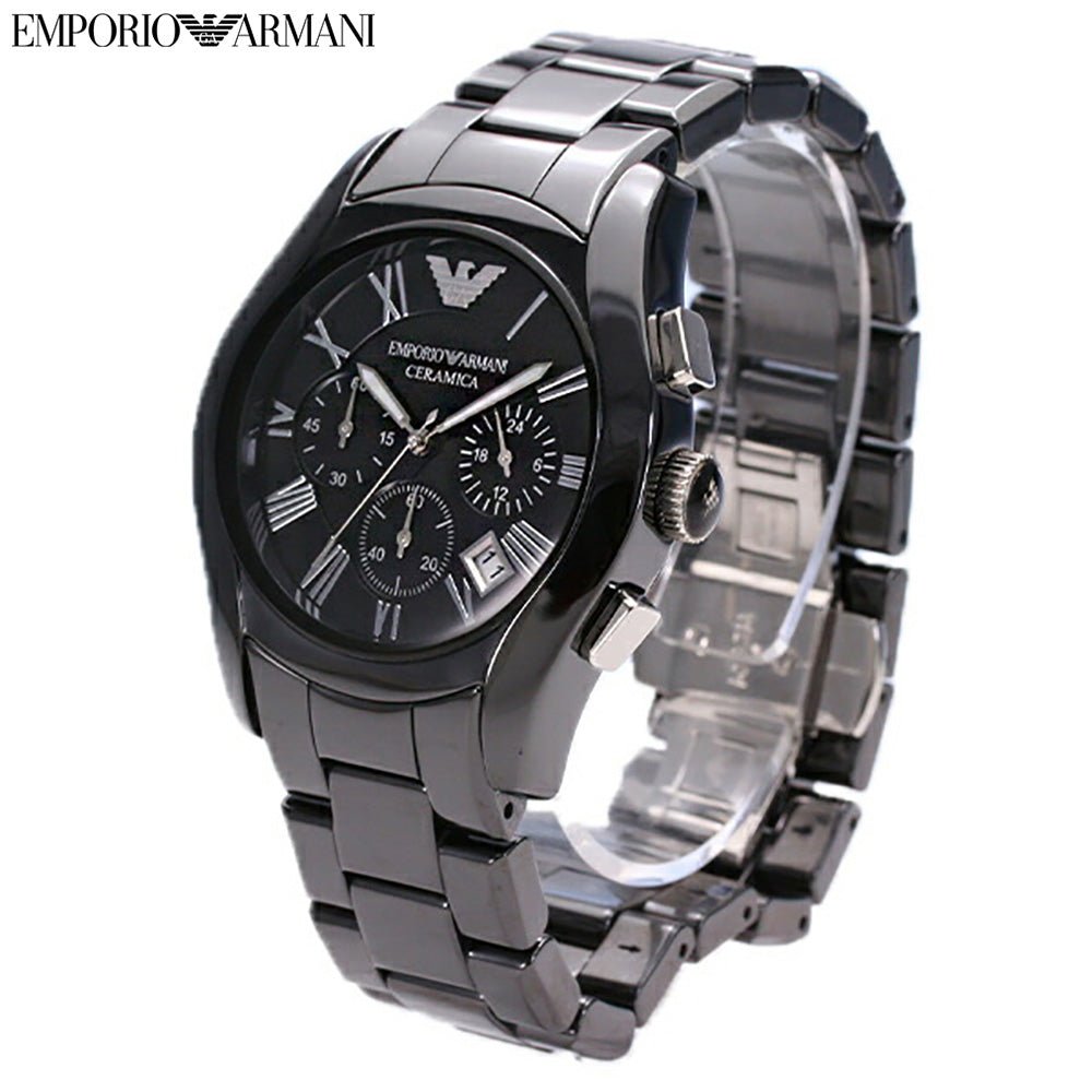  Shop Authentic Emporio Armani Valente Chronograph Black Dial Black Ceramic Strap Watch For Men - AR1400 - Luxxuri