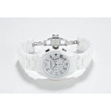  Shop Authentic Emporio Armani Chronograph Ceramic White Dial Watch For Women - AR1403 - Luxxuri
