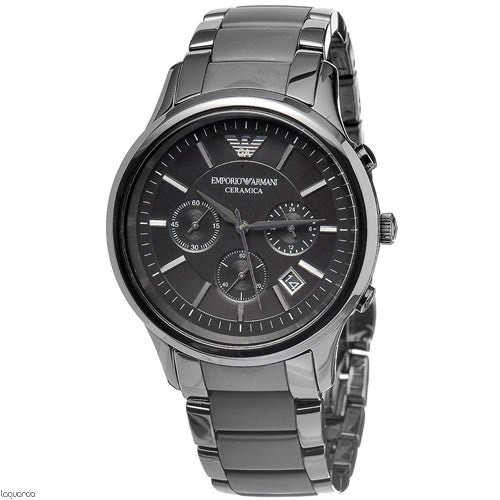 Shop Authentic Emporio Armani Ceramica Chronograph  Black Dial Black Strap Watch For Men - AR1452 - Luxxuri