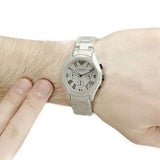  Shop Authentic Emporio Armani Valente Chronograph Grey Dial Grey Steel Strap Watch For Men - AR1460 - Luxxuri