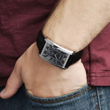  Shop Authentic Emporio Armani Classic Analog Black Dial Black Leather Strap Strap Watch For Men - AR1604 - Luxxuri