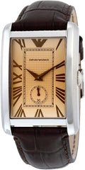  Shop Authentic Emporio Armani Classic Brown Dial Brown Leather Strap Watch For Men - AR1605 - Luxxuri