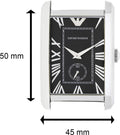  Shop Authentic Emporio Armani Classic Analog Black Dial Silver Steel Strap Watch For Men - AR1608 - Luxxuri