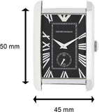  Shop Authentic Emporio Armani Classic Analog Black Dial Silver Steel Strap Watch For Men - AR1608 - Luxxuri