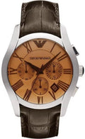  Shop Authentic Emporio Armani Valente Chronograph Amber Dial Brown Leather Strap Watch For Men - AR1634 - Luxxuri