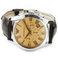  Shop Authentic Emporio Armani Valente Chronograph Amber Dial Brown Leather Strap Watch For Men - AR1634 - Luxxuri