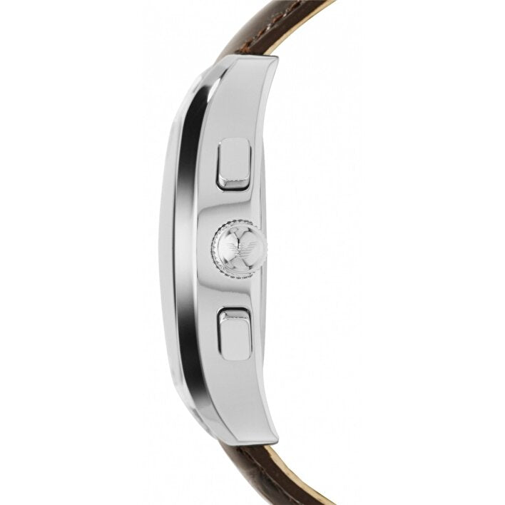  Shop Authentic Emporio Armani Valente Chronograph Amber Dial Brown Leather Strap Watch For Men - AR1634 - Luxxuri