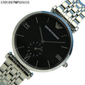  Shop Authentic Emporio Armani Retro Black Dial Silver Steel Strap Watch For Men - AR1676 - Luxxuri