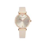  Shop Authentic Emporio Armani Gianni T Bar Gunmetal Dial Beige Leather Strap Watch For Women - AR1681 - Luxxuri