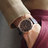  Shop Authentic Emporio Armani Chronograph Brown Dial Brown Leather Strap Watch For Men - AR1701 - Luxxuri