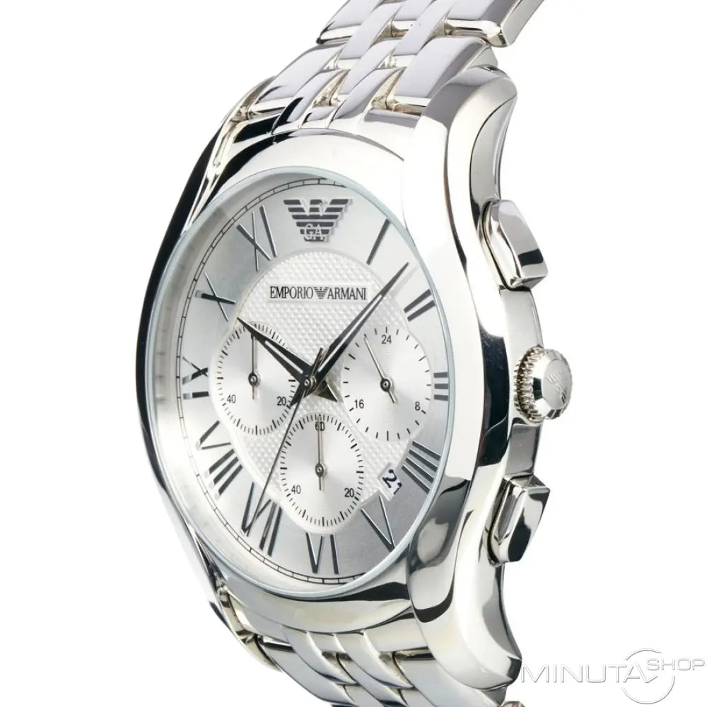  Shop Authentic Emporio Armani Velente Chronograph Quartz Silver Dial Silver Steel Strap Watch For Men - AR1702 - Luxxuri