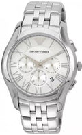  Shop Authentic Emporio Armani Velente Chronograph Quartz Silver Dial Silver Steel Strap Watch For Men - AR1702 - Luxxuri
