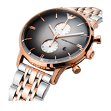  Shop Authentic Emporio Armani Gianni Chronograph Grey Dial Two Tone Steel Strap Watch For Men - AR1721 - Luxxuri