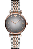  Shop Authentic Emporio Armani Gianni T Bar Grey Dial Two Tone Stainless Steel Watch For Women - AR1725 - Luxxuri